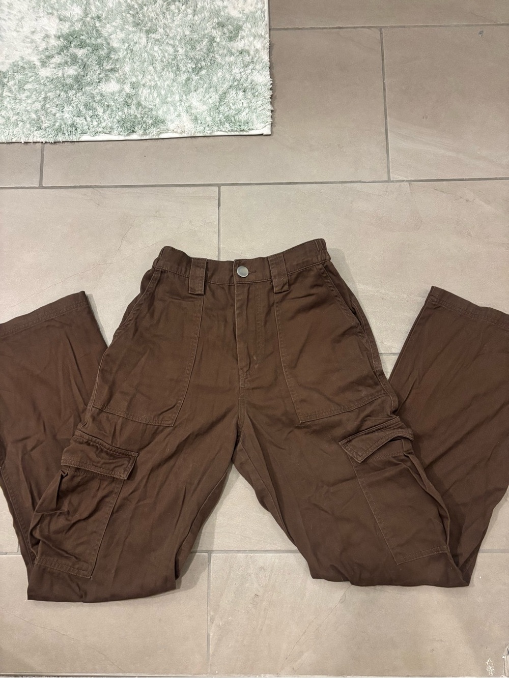 Brown cargo pants size XS